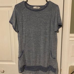 Blue Extra Soft Short Sleeve Top